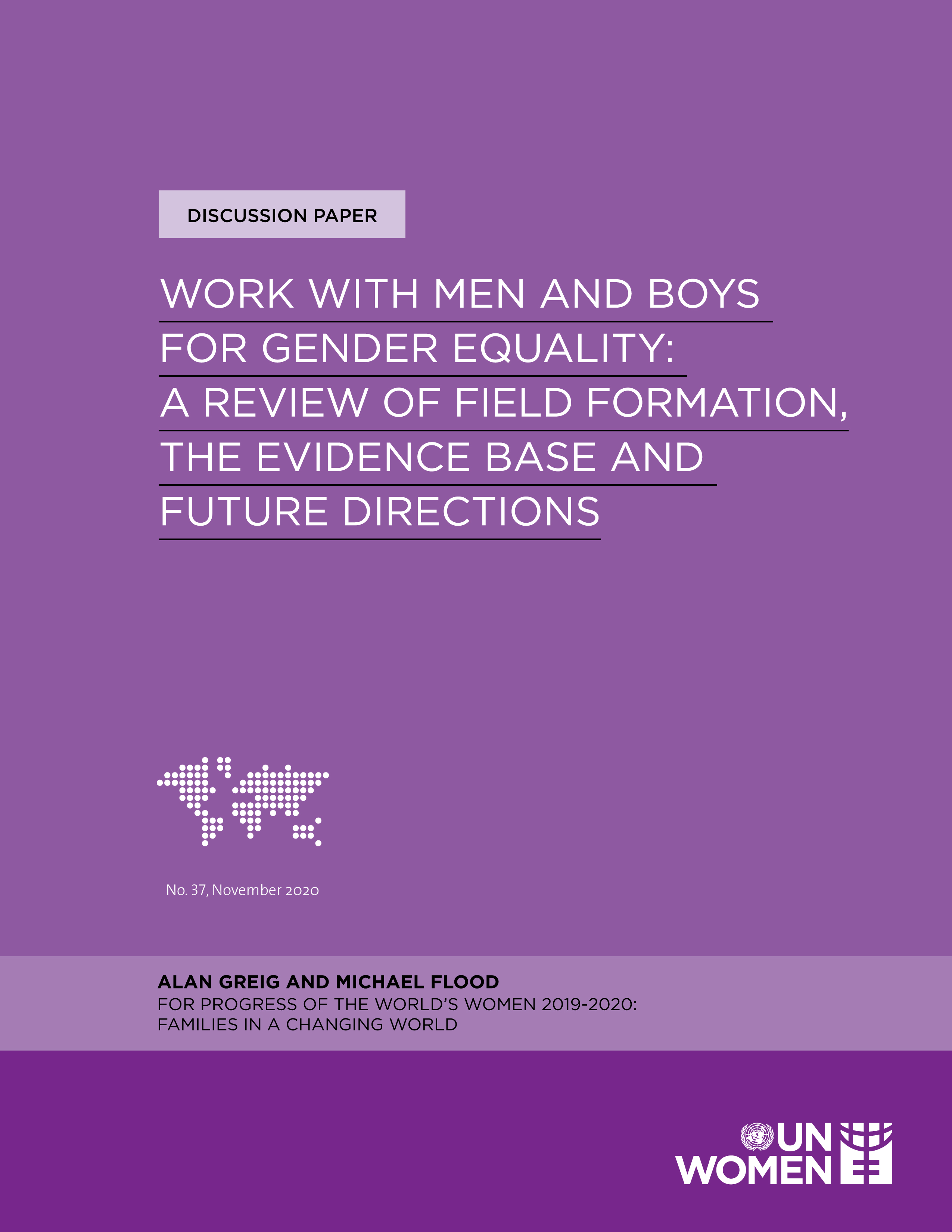 Work with Men and Boys for Gender Equality