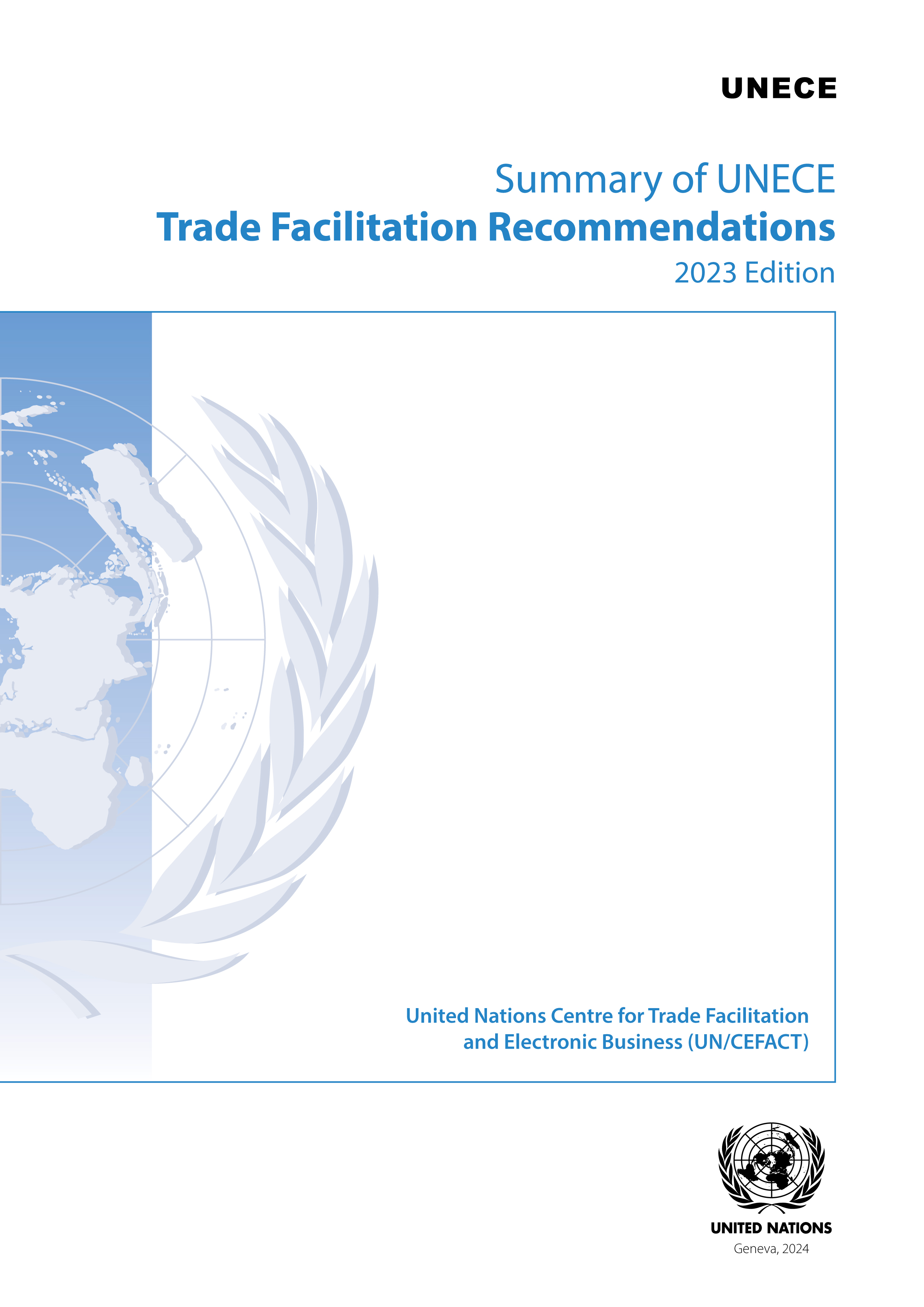 image of Summary of UNECE Trade Facilitation Recommendations