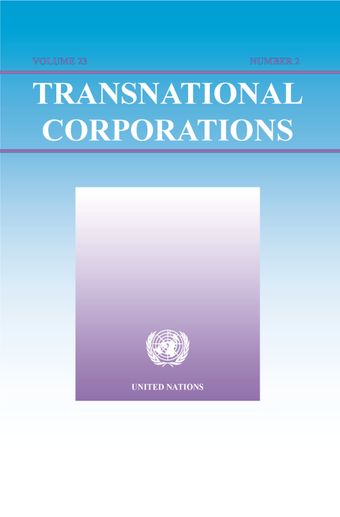 Transnational Corporations, August 2014