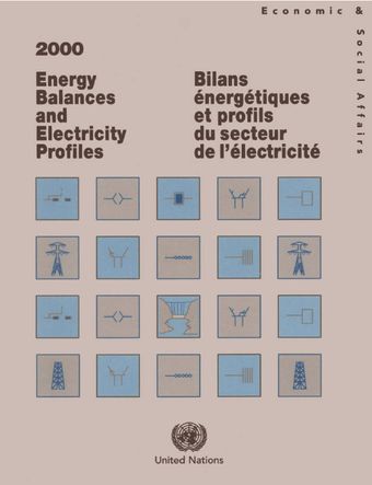 image of Bilans Energétiques et Profils du Secteur de l'Electricité 2000