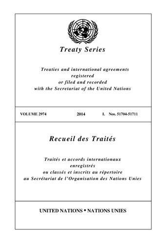 image of Recueil des traités 2974
