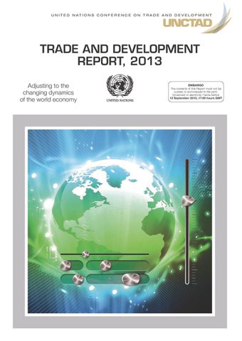 image of Trade and development report 2013