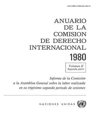 image of Anuario de la Comisión de Derecho Internacional 1980, Vol. II, Parte 2