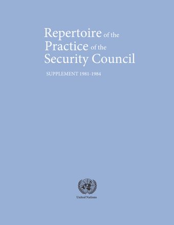 image of Provisional rules of procedure of the Security Council