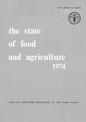 image of The State of Food and Agriculture 1974