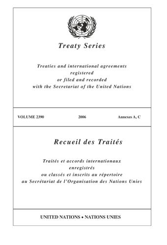 image of Recueil des Traités 2390
