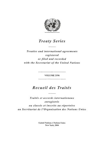 image of No. 38911. Organisation des Nations Unies et Brésil
