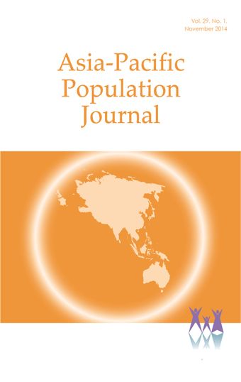 Asia-Pacific Population Journal, Vol. 29, No. 1, November 2014