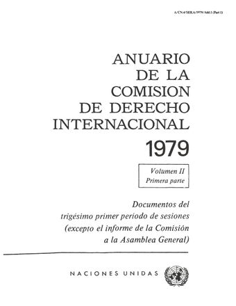 image of Anuario de la Comisión de Derecho Internacional 1979, Vol. II, Parte 1