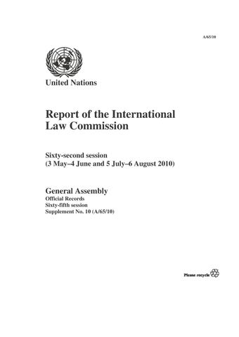 image of Report of the International Law Commission