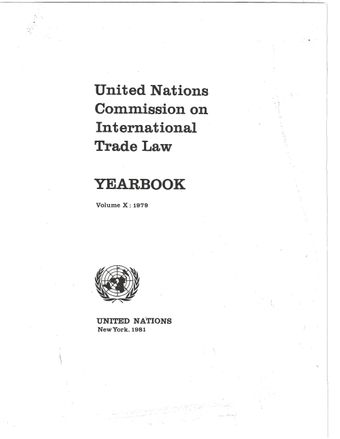 image of United Nations Commission on International Trade Law (UNCITRAL) Yearbook 1979
