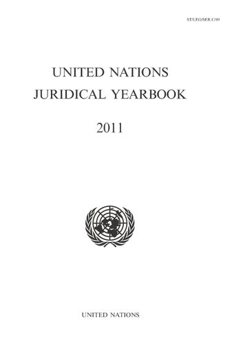 image of United Nations Juridical Yearbook 2011