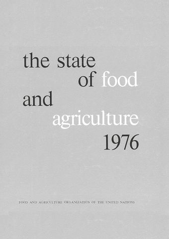 image of The State of Food and Agriculture 1976