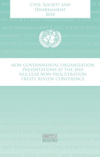 image of Civil Society and Disarmament 2010