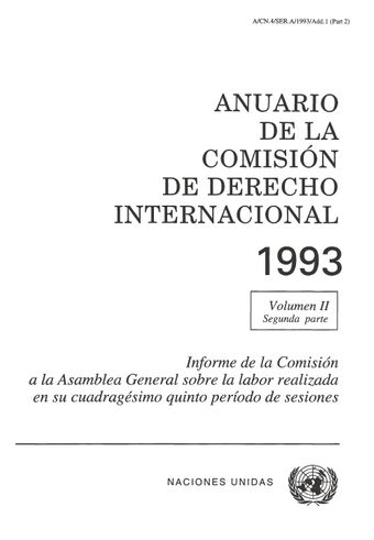image of Anuario de la Comisión de Derecho Internacional 1993, Vol. II, Parte 2