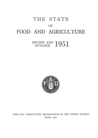 image of The State of Food and Agriculture 1951