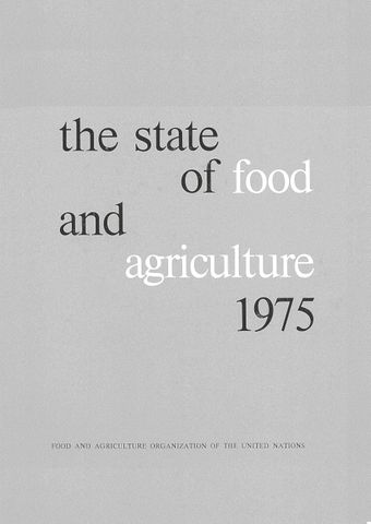 image of The State of Food and Agriculture 1975