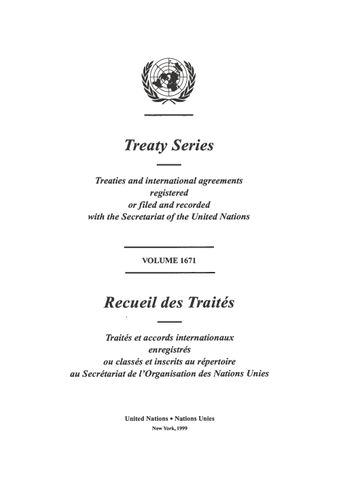 image of Ratifications, accessions, subsequent agreements, etc.,concerning treaties and international agreements registered with the Secretariat of the United Nations