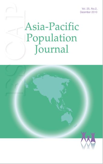 Asia-Pacific Population Journal, Vol. 25, No. 2, December 2010