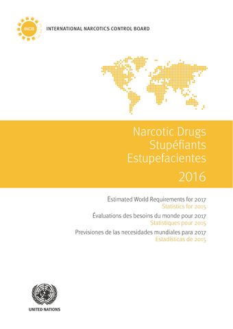 image of Estimated world requirements of narcotic drugs for 2017