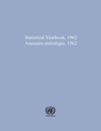 image of Statistical Yearbook 1962, Fourteenth Issue