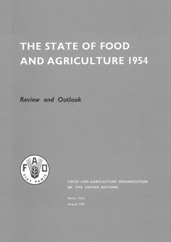 image of The State of Food and Agriculture 1954