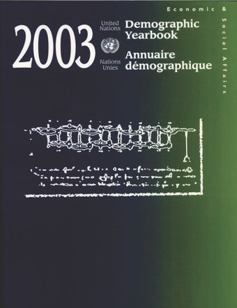 image of United Nations Demographic Yearbook 2003