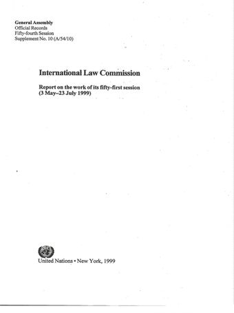 image of Report of the International Law Commission