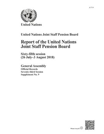 image of Report of the United Nations Joint Staff Pension Board