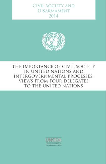 image of Civil Society and Disarmament 2014
