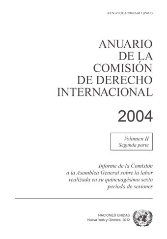 image of Anuario de la Comisión de Derecho Internacional 2004, Vol. II, Parte 2