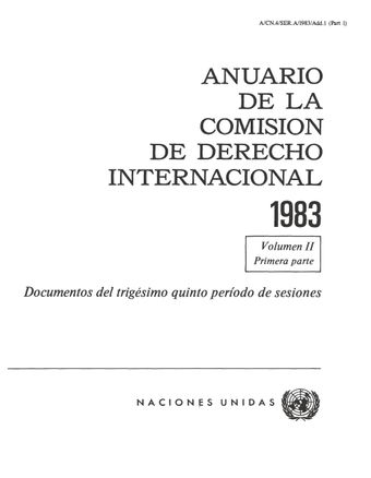 image of Anuario de la Comisión de Derecho Internacional 1983, Vol. II, Parte 1