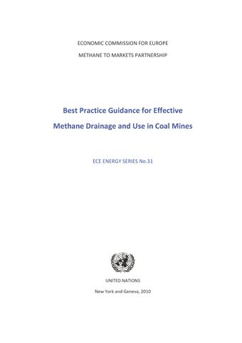 image of Best Practice Guidance for Effective Methane Drainage and Use in Coal Mines