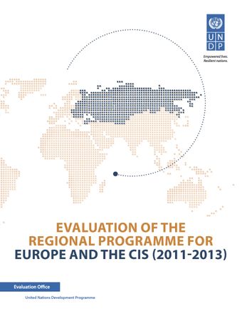 image of Evaluation of the Regional Programme Europe and the CIS (2011-2013)