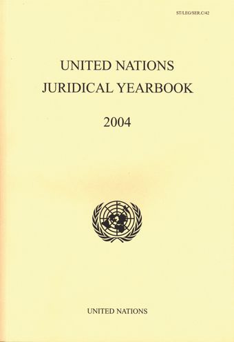 image of United Nations Juridical Yearbook 2004