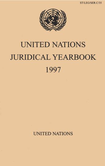 image of United Nations Juridical Yearbook 1997