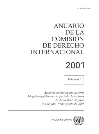 image of Anuario de la Comisión de Derecho Internacional 2001, Vol. I
