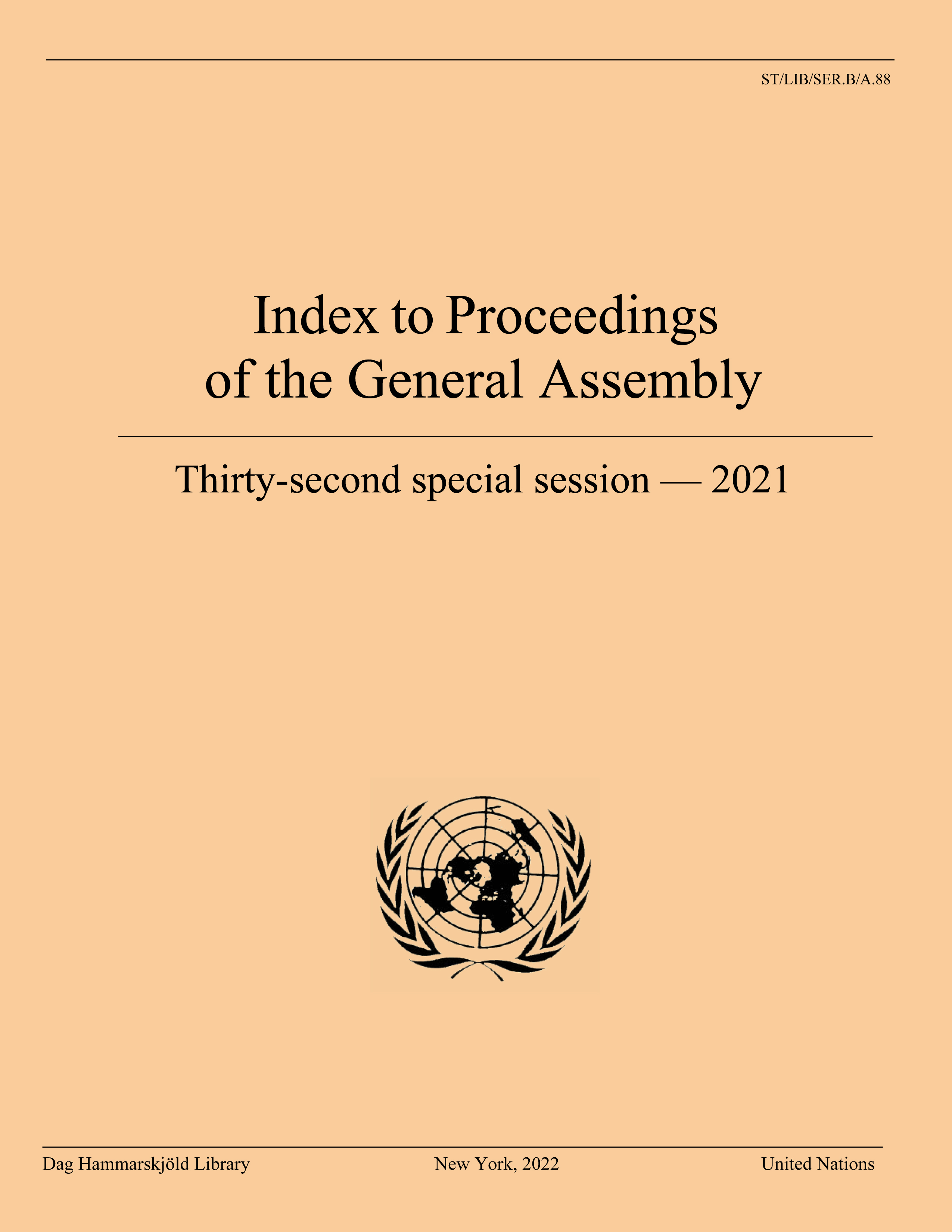 image of Index to Proceedings of the General Assembly 2021