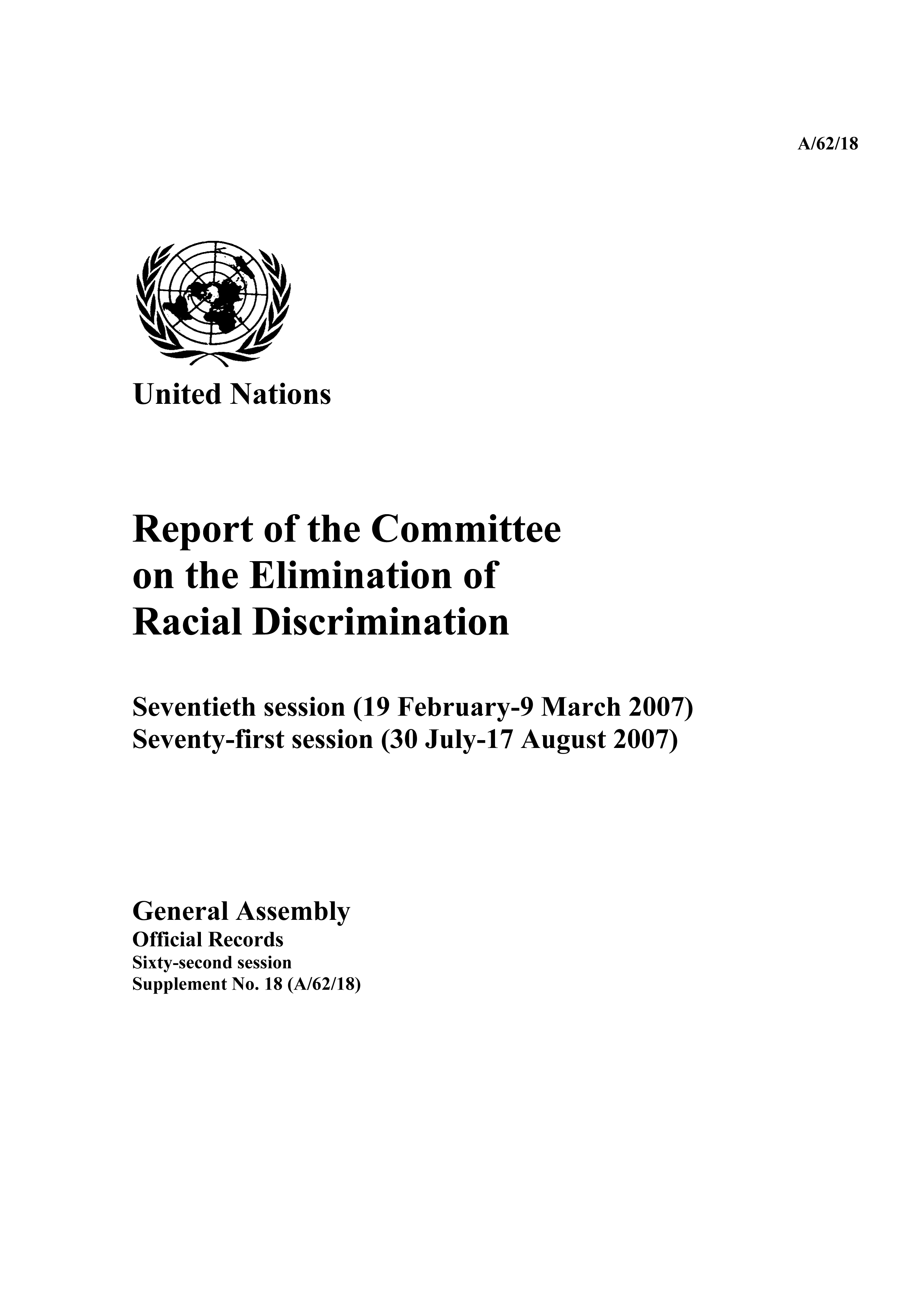 image of Follow-up to the World Conference against Racism, Racial Discrimination, Xenophobia and Related Intolerance