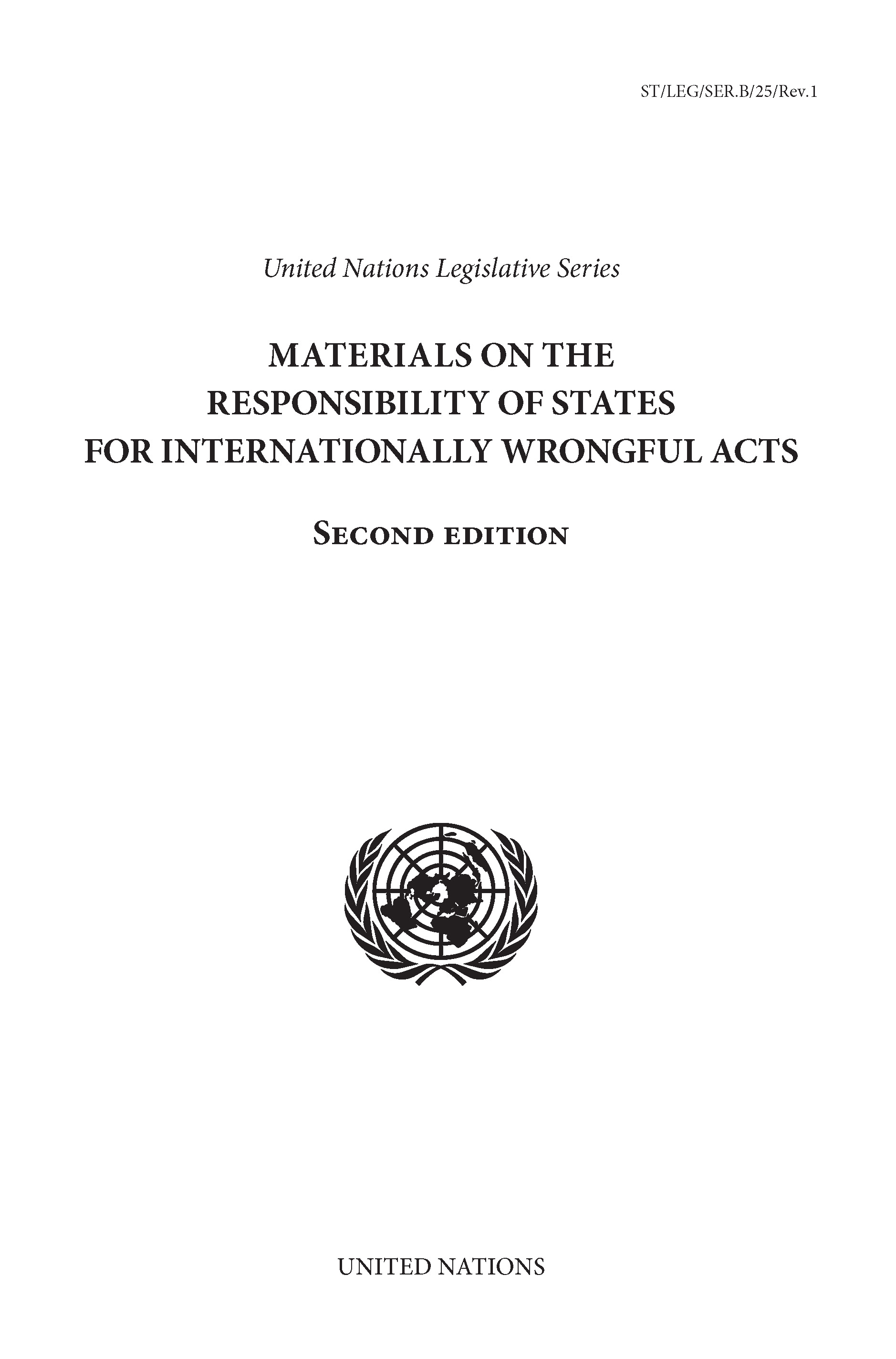 image of Materials on the Responsibility of States for Internationally Wrongful Acts, Second Edition