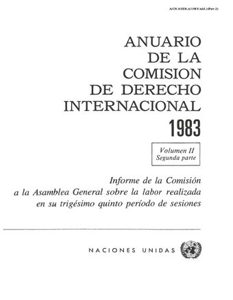 image of Anuario de la Comisión de Derecho Internacional 1983, Vol. II, Parte 2