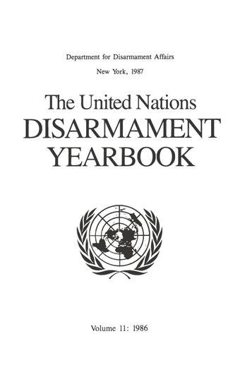 image of List of resolutions and decisions on disarmament and related questions adopted by the General Assembly at its forty-first session, held from 16 September to 19 December 1986 (including voting)