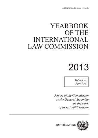 image of Yearbook of the International Law Commission 2013, Vol. II, Part 2