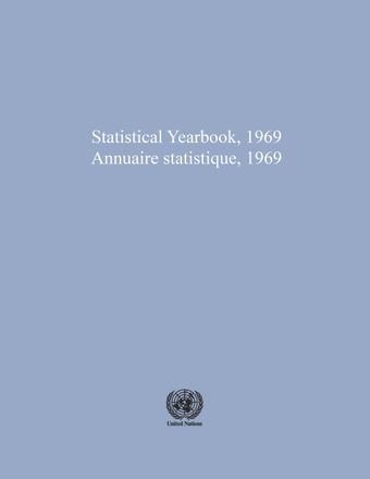 image of Statistical Yearbook 1969, Twenty-first Issue
