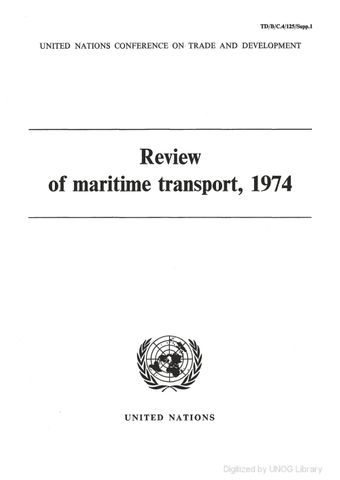 image of Liner freight rate changes and surcharges announced during the year 1974 and the beginning of 1975