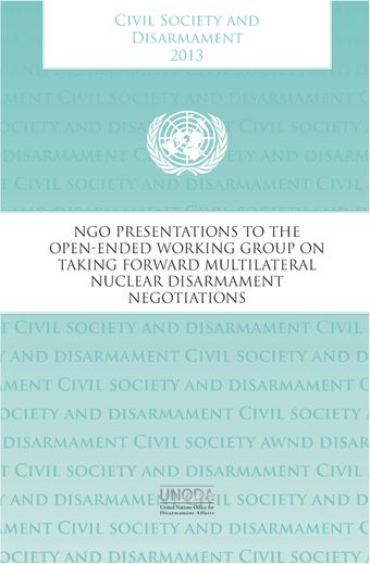image of Civil Society and Disarmament 2013