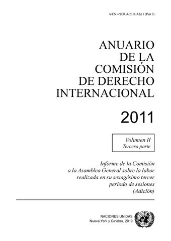image of Anuario de la Comisión de Derecho Internacional 2011, Vol. II, Parte 3