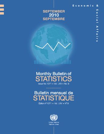 image of Monthly Bulletin of Statistics, September 2010