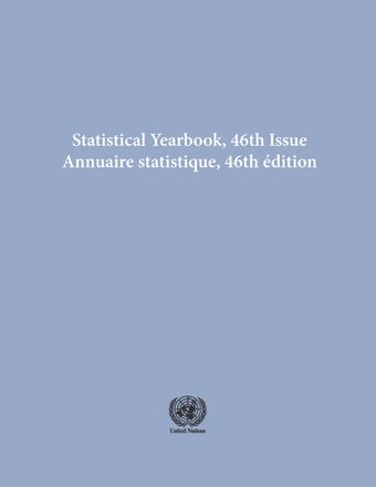 image of Statistical Yearbook 1999, Forty-sixth Issue