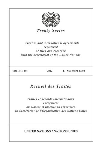 image of Recueil des Traités 2841